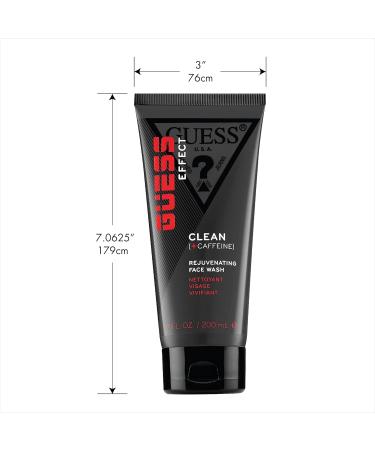 GUESS Effect Grooming CLEAN Face Wash with Caffeine for Men 6.7 Fl Oz - Buy Online on GoSupps.com