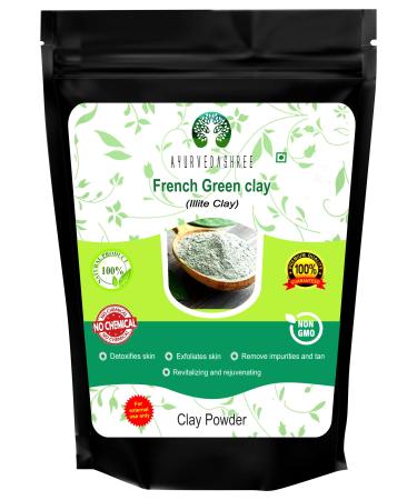 French Green Clay Powder 50 Gm | 100% Pure Montmorillonite Clay | Absorbs Excess Oil | Highly Recommended For Oily Skin | Deep Facial Cleanser