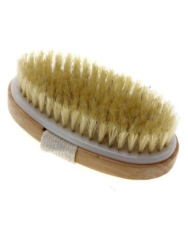 Dry Skin Body Brush - Natural Bristle - Remove Dead Skin and Toxins  Cellulite Treatment  Exfoliates  Stimulates Blood Circulation  Promote Healthy Glowing Skin