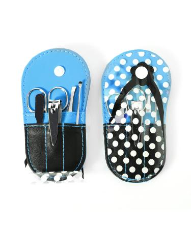 Spove Polka Dot Flip Flop Manicure Kit Set - Pack of 6 Blue | Personal Care - Buy Online on GoSupps.com
