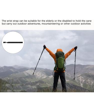 Aidi Walking Stick Wrist Strap 3PCS - Black Walking Stick Accessories Holder Loop Strap - Buy Online on GoSupps.com