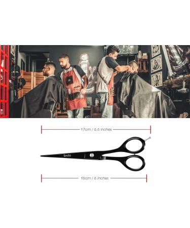 Tecto Hair Cutting Scissors 6.6 - Professional Stainless Steel Barber Shears for Men, Women & Kids | Extra Sharp Hair Cutting Scissors with Leather Case - Buy Online on GoSupps.com