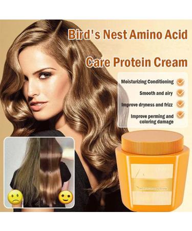 Amino Acid Nourishing Protein Hair Cream Amino Acid Moisturizing Repair Conditioner Moisturizing and Softer Hair Mask Hair Repair Cream (1pcs) - Buy Online on GoSupps.com