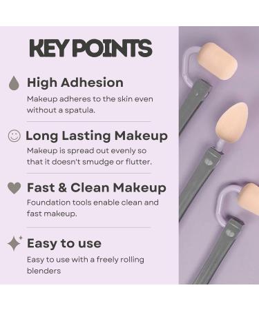 FADETTE Multifunctional Makeup Tool Set - K-Beauty Makeup Roller & Sponge Applicators for Face & Body | International Shipping Available - Buy Online on GoSupps.com