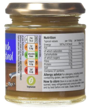 Morrison's French Mustard 185g - Authentic and Flavorful condiment - Buy Online on GoSupps.com