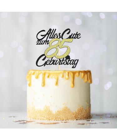 Sumerk 85th Birthday Cake Topper | Happy 85th Birthday Decoration for Men & Women | Celebrate 85 Years with Style! - Buy Online on GoSupps.com