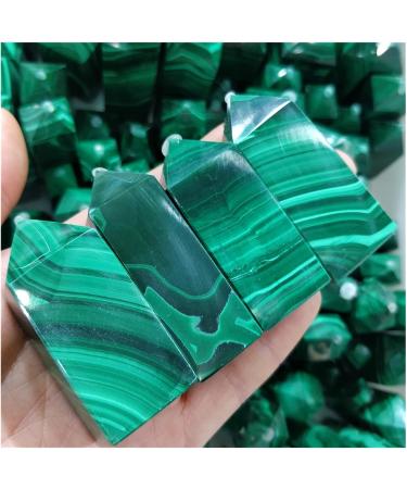 Gemstone Natural Malachite Crystal Points Malakite Quartz Minerals Obelisk Prism Decorate Jewelry (Size : 60-90g) - Buy Online on GoSupps.com