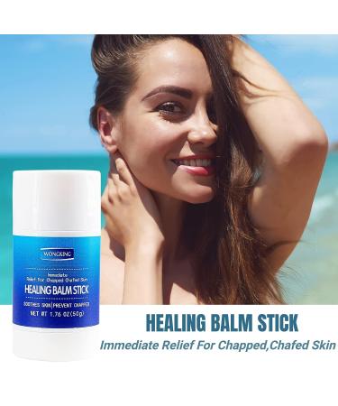 Wongking Healing Balm Stick - Cracked Heel Repair with Vitamin E and Shea Butter - Soothing Moisturizing Care for Chapped Skin - 1.76Oz - Buy Online on GoSupps.com