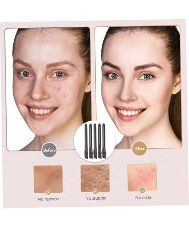 Baluue 10 Pcs Eye Shadow Brush Dual Ended Makeup Brush Sponge Applicator Makeup Applicator Stainless Steel 5.8X0.7X0.5CM Black - Buy Online on GoSupps.com