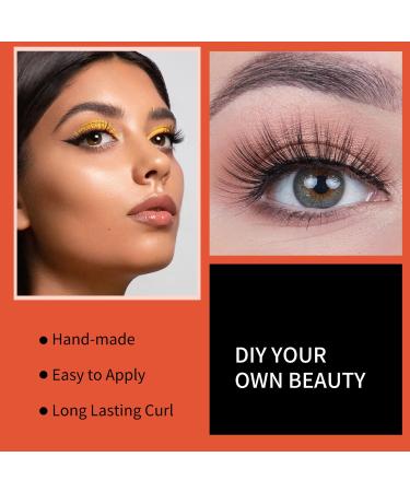 DIY Lash Extension W02 - 72 Clusters Mega Volume C D Curl Individual Eyelash Extensions for Home Use - 8-16mm MIX - Buy Online on GoSupps.com