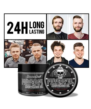 Immetee Hair Pomade for Men - Strong Hold High Shine Water-Based Clay - 150g Easy to Wash Non-Greasy Hair Wax for All Styles - Buy Online on GoSupps.com