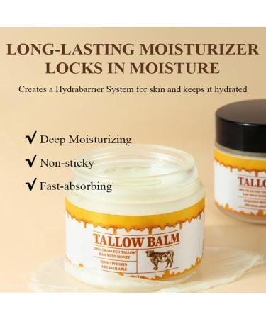 Organic Grass Fed Beef Tallow & Honey Balm - Whipped Moisturizer for Face & Skin | 2oz Bilxco - Buy Online on GoSupps.com