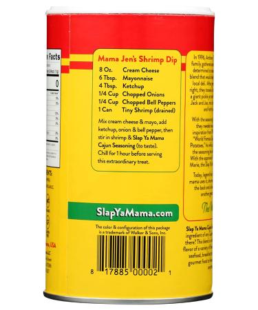Slap Ya Mama Cajun Seasoning - Original Blend, No MSG, Kosher - 8 Ounce Can (Pack of 1) - Buy Online on GoSupps.com