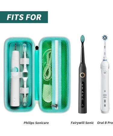 Buy Boobowl Travel Case for Philips Sonicare & Oral-B Toothbrush - Durable Storage Bag (Green) - International Shipping Available - Buy Online on GoSupps.com