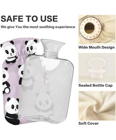 Pandas BAP Free 2L Hot Water Bottle with Cover - Large Hot Bag for Pain Relief & Hot/Cold Therapy - Buy Online on GoSupps.com