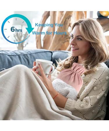 Large 3L Hot Water Bottle with Lid | Transparent PVC Warming Bag for Hot & Cold Compress | Hand & Foot Warmer - Buy Online on GoSupps.com