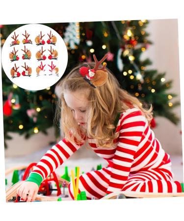 FRCOLOR 6 Pairs Christmas Hair Clips Animal Horns Hair Clip Reindeer Ear Hair Clips Santa Hair Clip Mini Mushroom Kid Hair Accessories Antler Ear Hairpins Child Pine Cones Antlers Abs - Buy Online on GoSupps.com