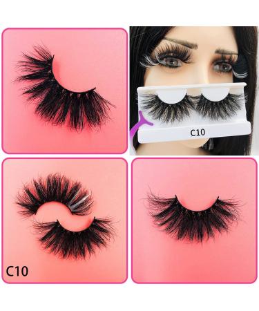Colored Mink Lashes: 25mm Dramatic Wispy Eyelashes in 5 Mixed Colors - Pack of 5 Pairs - Buy Online on GoSupps.com