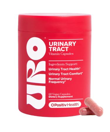 O Positiv URO Urinary Tract Health Supplement for Women 60 Count (Pack of 1) - Urinary Support Vitamins with Pacran Complete Cranberry Extract D-Mannose & Vitamin C - Vegan & Gluten-Free