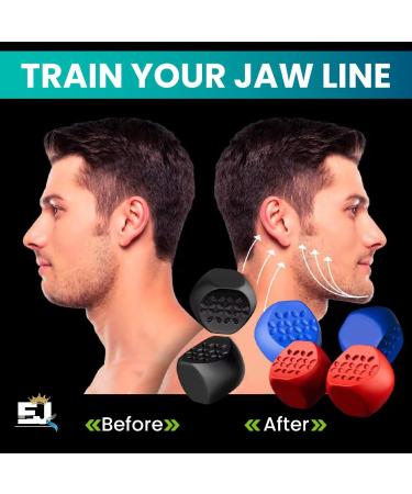 EdJay Jaw Exerciser - Best Jawline Trainer & Face Sculpting Device for Double Chin Reduction Toning and Strengthening - Buy Online on GoSupps.com