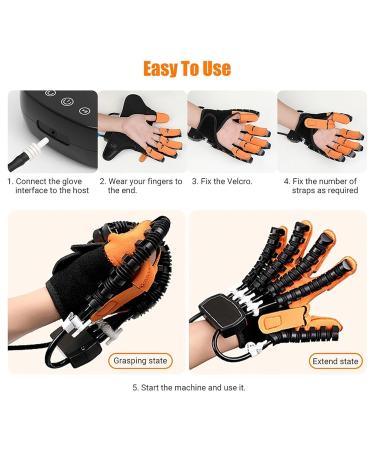 Rehabilitation Robot Glove for Hand Stroke Recovery | Hemiplegia Finger Training Device | Adjustable Rehab Hand Exerciser (Left M - Buy Online on GoSupps.com
