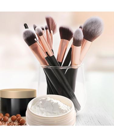 SINZUX Makeup Brushes Set 18 Makeup Brushes Set Soft Synthetic Contour Blush Eyeshadow Concealer Foundation Makeup Brush Set with Sponge and Blender Beauty - Buy Online on GoSupps.com