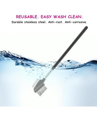 Buy 1 Pcs Dual Eyebrow Comb & Eyelash Brush - Reusable Metal Makeup Tool for Perfect Eyelashes & Brows - Buy Online on GoSupps.com