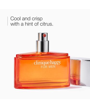 Clinique Happy For Men Eau de Toilette Cologne Spray | Notes of Kaffir Lime + Mandarin 1.7 Fl Oz (Pack of 1) - Buy Online on GoSupps.com