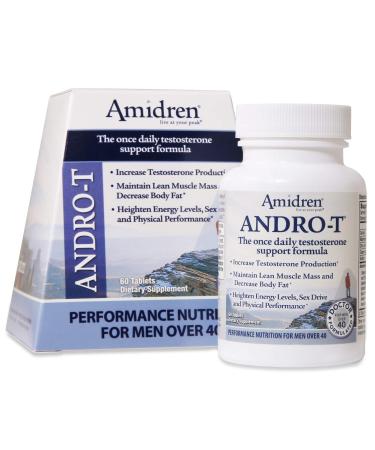 Andro-T Natural Testosterone Booster and Male Enhancement Formula Increase Lean Muscle 60 Tablets