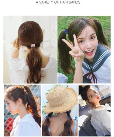 Flzone 20 Pieces Seamless Cotton Stretchy Hair Ties - Perfect Elastic Bands for Curly & Thick Hair - Buy Online on GoSupps.com