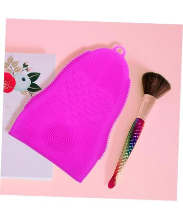 Didiseaon Makeup Brush Cleaning Pad Cosmetic Brush Cleaner Facial Cleaner Facial Cleansing Pads Soft Silicone Face Facial Tool Scrubber Silicone Brush Cleaning Pad Disc Mat Purple Silica Gel 19x13cm Purple - Buy Online on GoSupps.com
