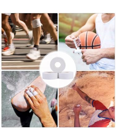 POETICE 3 Rolls Athletic Tape Sports Finger Tape Support Tape Self Adherent Waterproof Breathable Tape for Athletes Coaches Amateurs White - Buy Online on GoSupps.com
