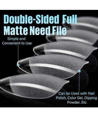 TOMICCA Short Almond Nail Tips - 240Pcs Half Matte Soft Gel & Acrylic Pre-Shaped Full Cover Nails for Nail Extensions - 12 Sizes Available - Buy Online on GoSupps.com