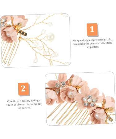 MERRYHAPY Flower Hair Comb Decorative Hair Comb Fairy Jewelry for Women Hair Comb for Women Accessories Rhinestone Hair Accessories Hair Styling Accessories Side Hair Comb Wedding Hair Clip - Buy Online on GoSupps.com