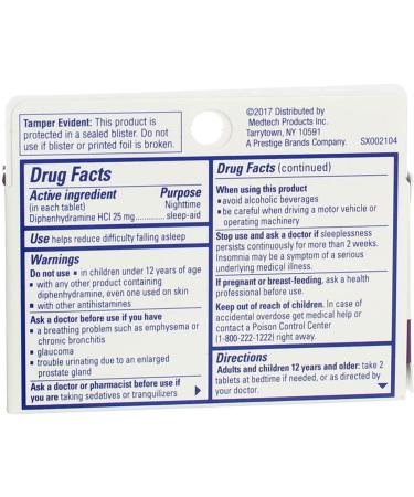 Sominex Nighttime Sleep Aid - Diphenhydramine HCl 25 mg Original Formula 16 Tablets - Worldwide Shipping Available - Buy Online on GoSupps.com