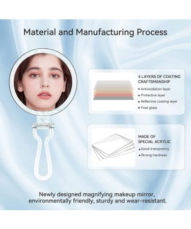 Beauty Planet 30X Handheld Magnifying Mirror with Handle for Travel | Double-Sided 30X/1X Magnification for Makeup and Grooming | Portable Hand Mirror for Eyes - 5 IN - Buy Online on GoSupps.com