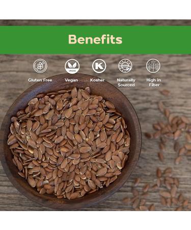 Sincerely Nuts Brown Flax Seed 5 LB - Vegan, Kosher & Gluten-Free Superfood for Baked Goods, Salads & More - Rich in Fiber & Essential Fatty Acids - Perfect for Granola, Trail Mix & Protein - Buy Online on GoSupps.com