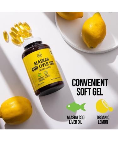 On Target Living Alaskan Cod Liver Oil 120 Soft Gels | Line Caught in The USA | Naturally Occurring Vitamin D | Rich in Omega 3 DHA/EPA - Buy Online on GoSupps.com