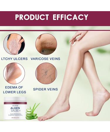 Lot de 2 pommades algues actives contre les varicosit s pommade aux algues pour jambes d'araign es cr me d'algues vainqueur du test contre les varicosit s soin rafra chissement et relaxation des rouge - Buy Online on GoSupps.com