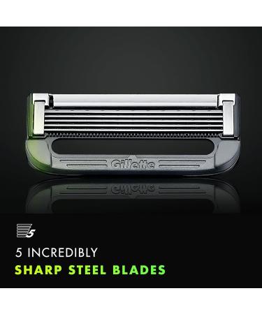 Gillette Labs Exfoliating Razor Razer Limited Edition 5 Blade Refills Travel Case - Buy Online on GoSupps.com