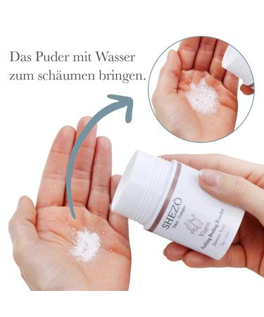 Shezo Powder Peeling 30g | Mild Facial Cleanser with Vitamin C & Yuzu | Vegan Skin Care | Made in Germany - Buy Online on GoSupps.com