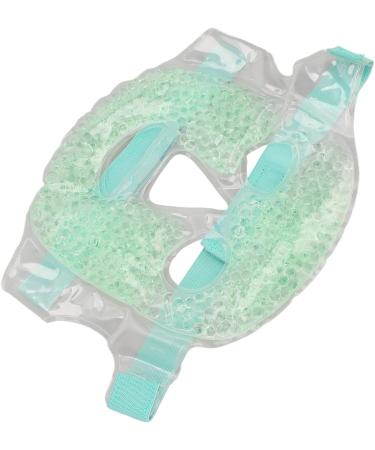 Gel Beads Cooling Face Relieve Fatigue Improve Skin Healthy Reusable Adjustable Cold Face Eye for Head for Arms for Back (Green) - Buy Online on GoSupps.com