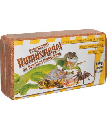 Humus Brick - 50L Coconut Litter for Reptiles | Eco-Friendly Terrarium Substrate & Litter for Turtles | 6 x 650g Packs - Buy Online on GoSupps.com