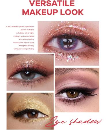 Zynewa Eyeshadow Palette 25 Colors Nude Eyeshadow Long Lasting Vegan Warm Matte Shimmer Brown Earth Eyeshadow Palette No Loose Particles Does Not Run Includes 8 Eyeshadow Brushes - Buy Online on GoSupps.com