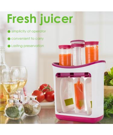 Buy Squeeze Station - BPA Free Baby Food Squeezer with 10 Squeezing Bags - Perfect for Homemade Baby Food & High-Thorough Food - Buy Online on GoSupps.com
