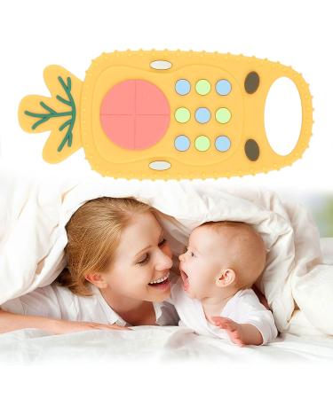Remote Control Teething Toy  Soft Silicone Baby Chew Toys Relieve Sore Gums Versatile Enhances Oral Fit Reusable for Boys for Daily(Pineapple Model) - Buy Online on GoSupps.com