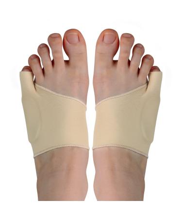 Relieve Bunion Pain with Soft Silicone Tailor Bunion Corrector and Pads - Toe Straightener Little Toe Separator Overlapping Toe Support for Pinky Toe Relief - Anti-Slip and Comfortable (Size L)