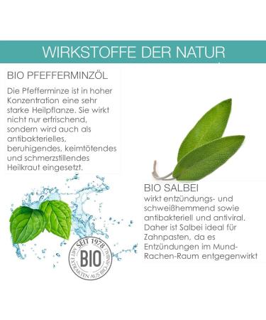 Logodent Natural White Peppermint Toothpaste - Vegan Gentle Teeth Whitening & Enamel Protection - 75ml - Buy Online on GoSupps.com