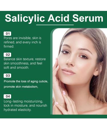 Salicylic Acid Serum - Acne Treatment Oil Control & Pore Shrinkage | Gentle Exfoliating Face Serum for Oily Acne-Prone Skin - 30ml - Buy Online on GoSupps.com