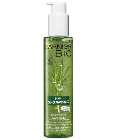 Garnier Garnier Cleansing Gel cleanses refreshes the skin moisturizing for normal to combination skin Garnier Bio Organic Lemongrass 1 pack (1 x 150 ml)